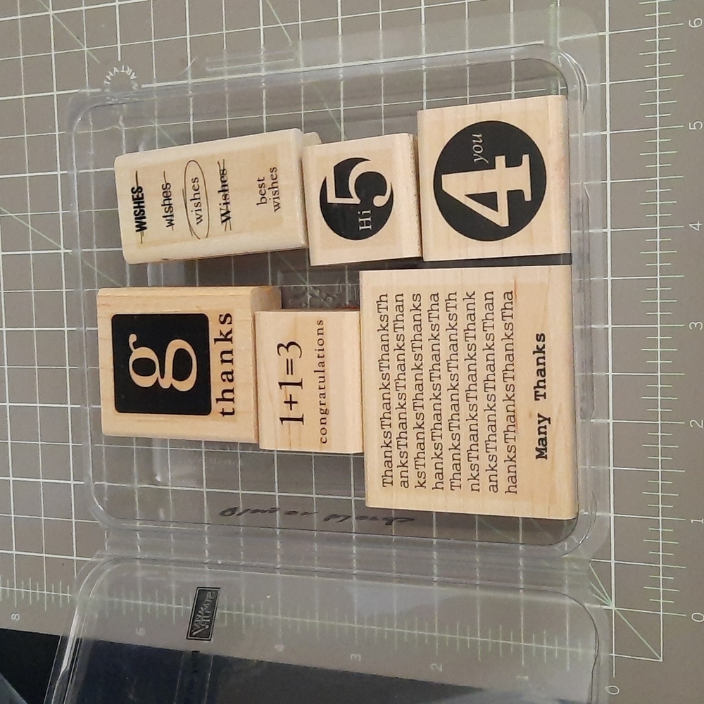 Play on Words rubber stamp set
